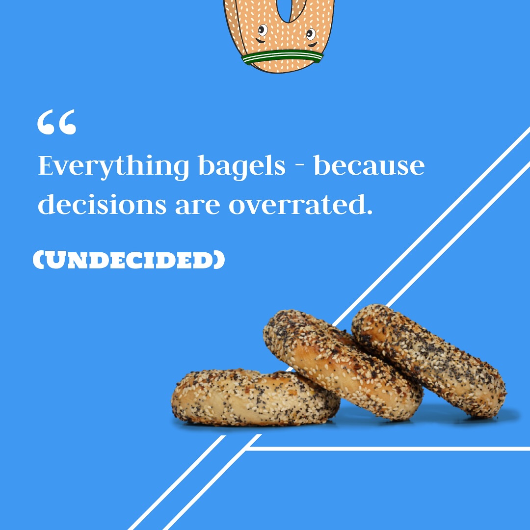 🥯 Embracing the Indecisive Life: Everything Bagels Edition! 🤷♂️🤷♀️ Can’t choose? Everything Bagels got you covered! 🌈✨ These delightful circles of indecision bring all the flavors to the table and make breakfast a flavor fiesta! 🎉🥳
What’s your go-to bagel mood? Whether you’re a classic sesame, a daring cinnamon raisin, or somewhere in between, share your bagel personality with us! Let’s celebrate the glorious variety of these wood-fired wonders! 🤤❤️
Drop your favorite bagel emoji in the comments and let’s spread the love for all things bagelicious! 🥯💬 #BagelLove #IndecisiveFoodies #EverythingBagels #FlavorFiesta #BreakfastChoices #BagelHeaven #tucsonfoodie #startuptucson #tucsonaz #localtucson
#tucsonsmallbusiness #azlocal