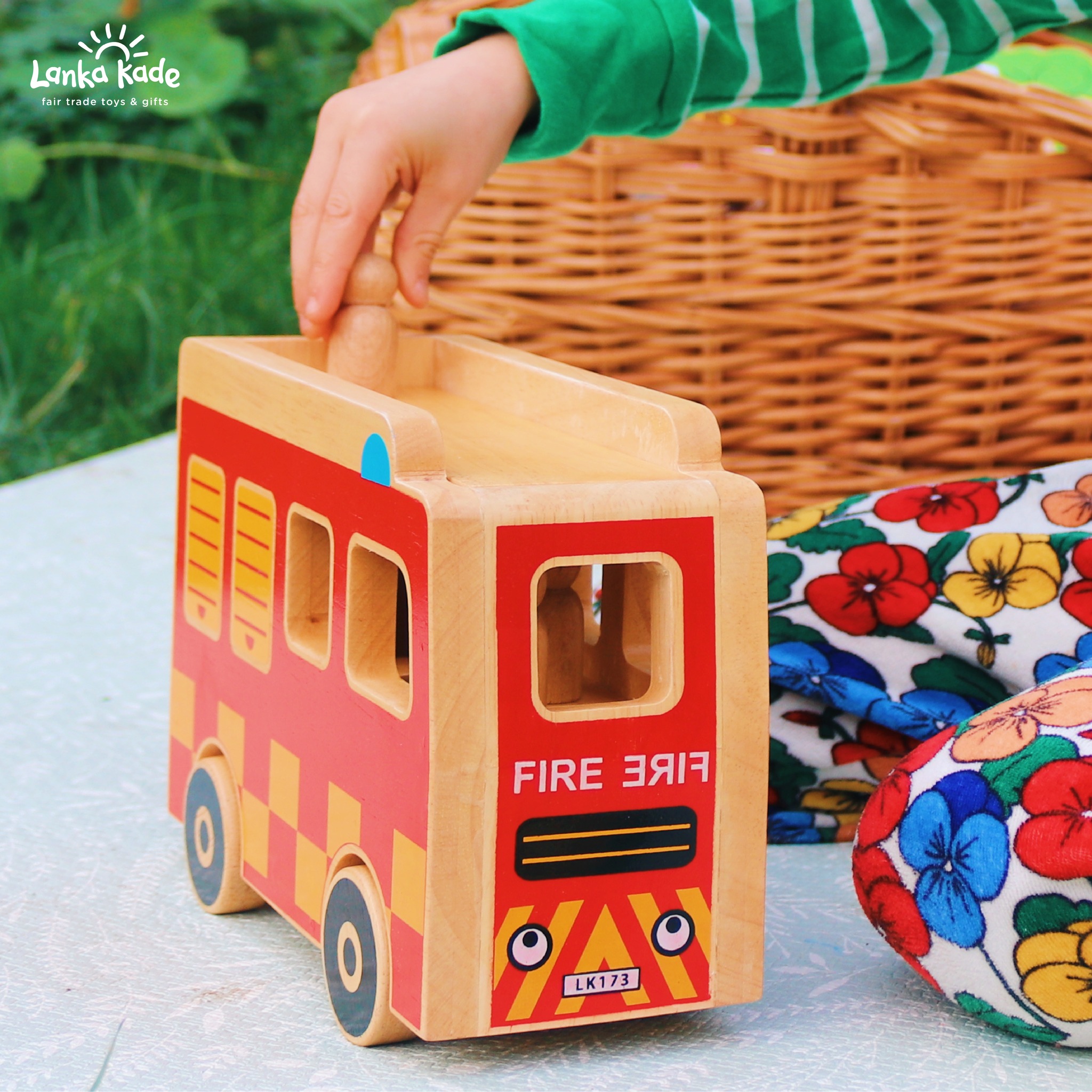 Wooden fire engine playset 🚒 Perfect for little hands - our beautifully handcrafted wooden fire en... Wooden fire engine playset 🚒 Perfect for little hands - our beautifully handcrafted wooden fire en...