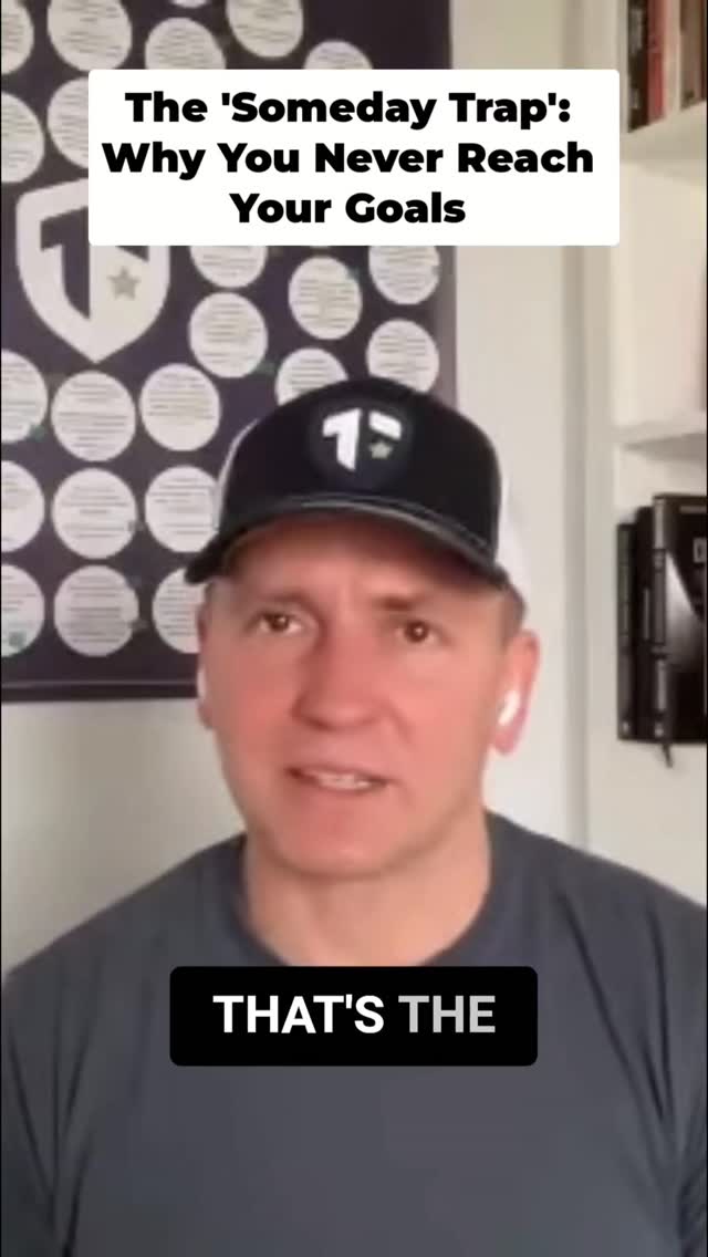 Practitioner Brandon explains the dangers of the Someday Trap 🙌