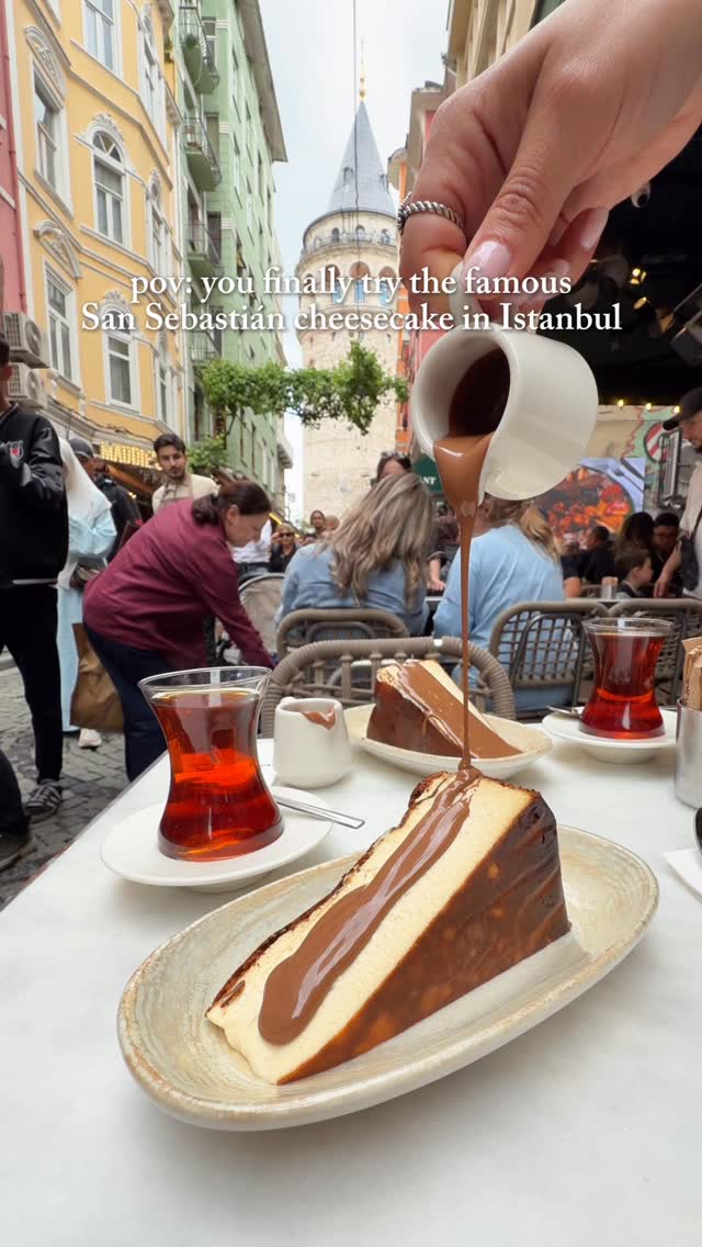 pov: you finally try Istanbul’s famous San Sebastián cheesec