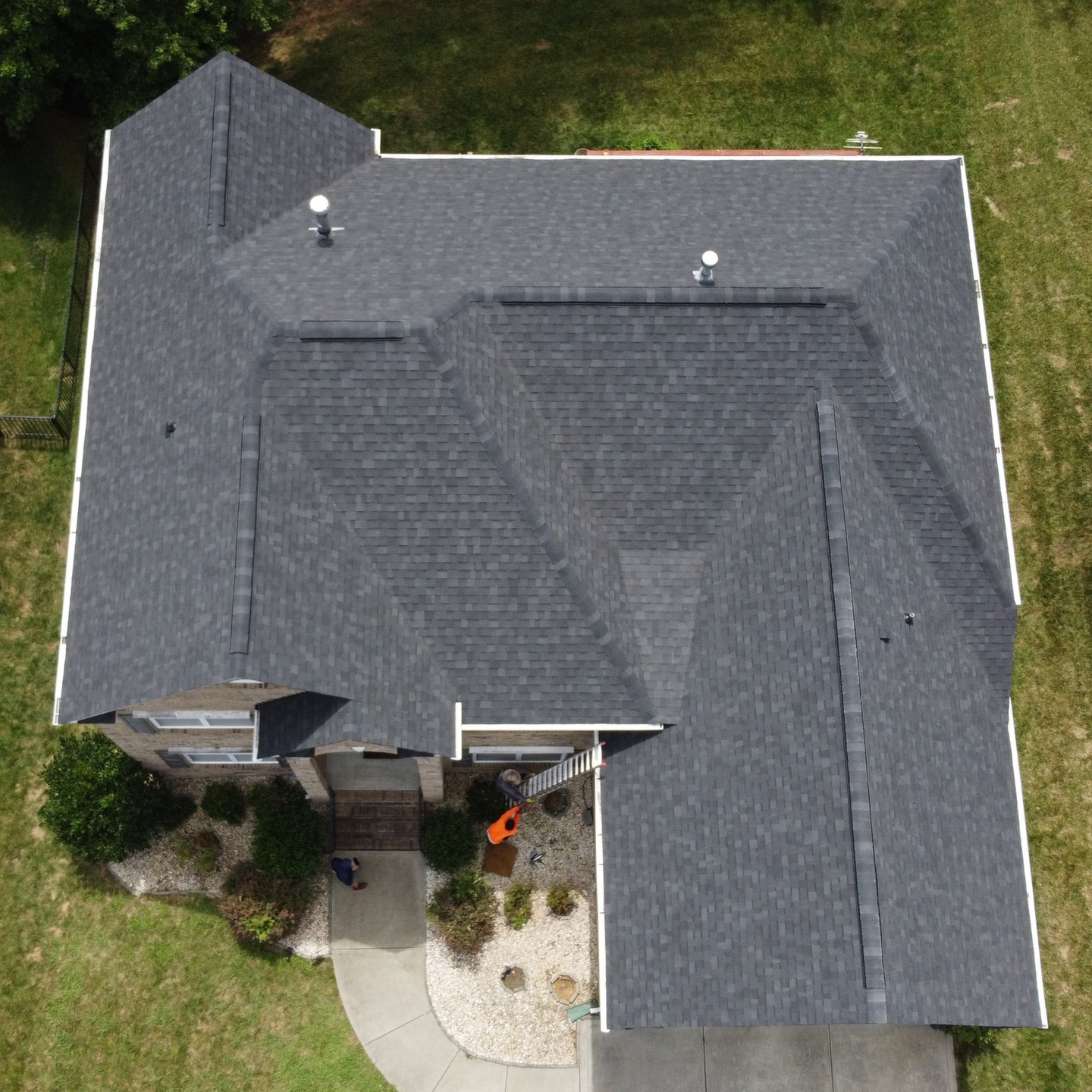 Roof replacement approved by insurance. We specialize in storm damage and retail roofs