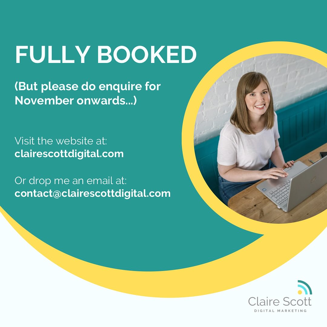 I can’t actually believe I’m posting this after my (admittedly quite bleak) 6th birthday post back in May…
So incredibly GRATEFUL for the way things have shifted and to have four big projects to work on over the coming months for some AMAZING business owners 💻👏🙌
So if you’ve been thinking about working with me then do drop me a DM to let me know and I’ll get a discovery call booked in. November will now be the next available opportunity…
But if your job is more graphic design based or smaller than a full build, again, do get in touch - you never know…!
Otherwise I might be a little absent from here as I spend my time working on client stuff and doing @bossbabesnetworkinguk
Grateful doesn’t cover it 🫶
Also a quick shout out to @jesspollard.wellbeing - she’s helped me shift some stuff that SURELY has been pivotal to all this so do check her out, she’s amazing 😍
#clairescottdigital #wixwebsitedesigner #graphicdesigner #smallbusinessowner