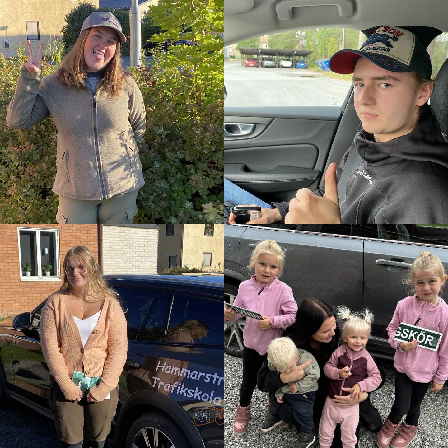 Grattis till era körkort i tisdags! 🙌🏻👏🏻 Lovis, Martin, Evelina och Sandra 🚗 Grymt kämpat!! 🤗