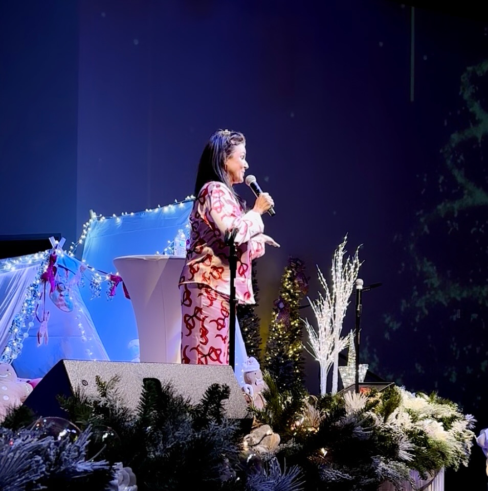 Christmas shows โ having fun in our pjs at the โJingle Jammieโ event with Makenna and the women at Dominion Church in Dickenson!!! ๐๐โ๏ธ