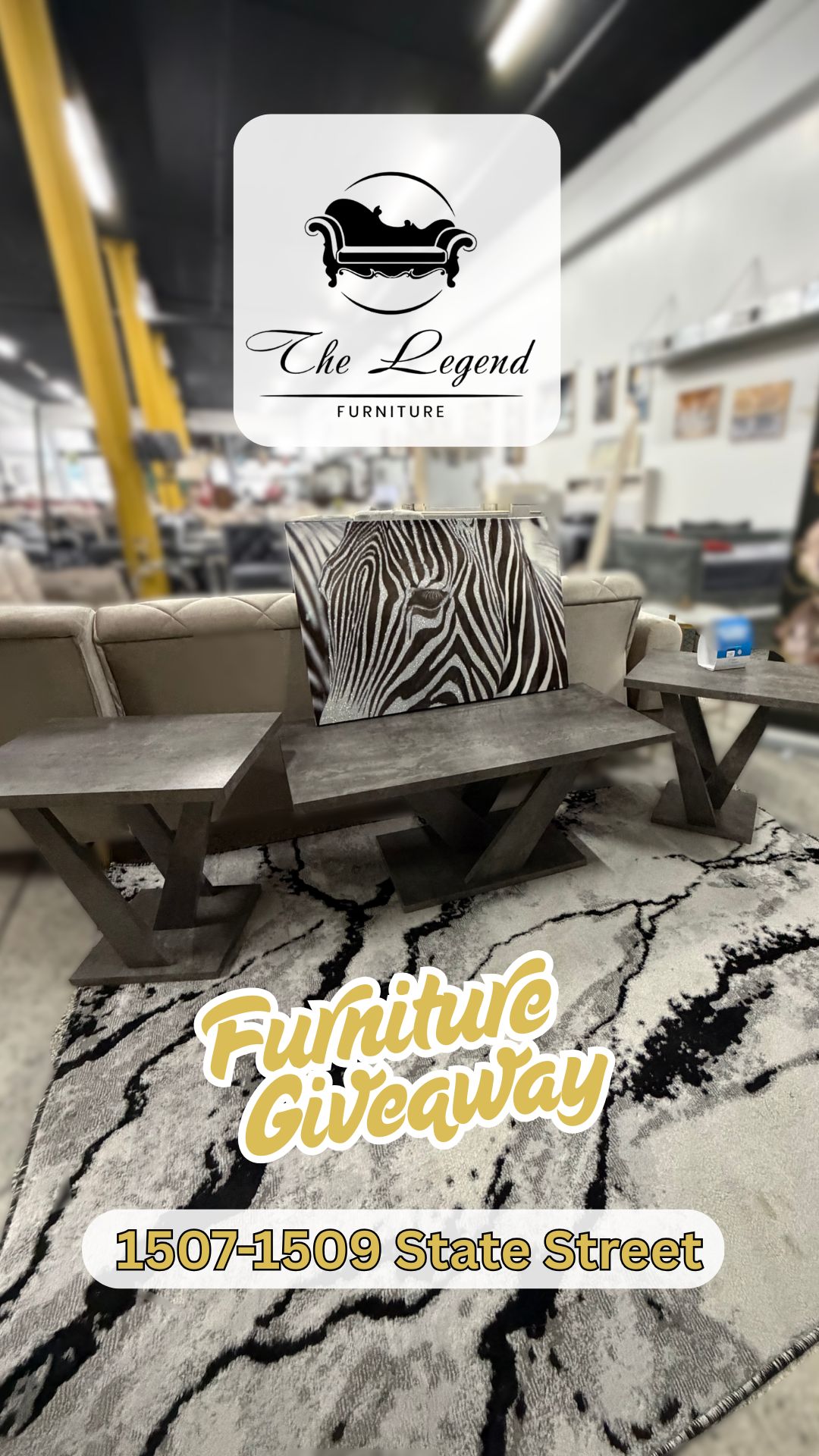 NEW YEAR, NEW FURNITURE GIVEAWAY
We’re starting the new year with a giveaway featuring a coffee table, two side tables, an area rug, and wall art for one lucky winner. A $600+ value!
A fresh start deserves some fresh furniture!
How to enter:
🪑 Follow @LegendFurniture
❤️ Like this post
💬 Tag one local friend in the comments (each comment counts as an entry)
Bonus entry:
Share this post to your story and tag us
Details:
• Must be able to pick up in Erie, PA
• Giveaway ends Friday, January 30th at 12PM EST
• Winner will be announced right here
Giveaway is for fun , no purchase necessary. Giveaway subject to availability. We just want to spread some furniture joy! Not your style? You can choose from similar items approved by store owner.
Good luck and happy new year!
#LegendFurniture #FurnitureGiveaway #NewYearNewFurniture #EriePA #ShopLocalErie #ErieSmallBusiness #EriePAEvents #HomeGiveaway #HomeRefresh #LivingRoomStyle #HomeDecorInspo #FurnitureFinds #SupportLocalPA #GiveawayTime