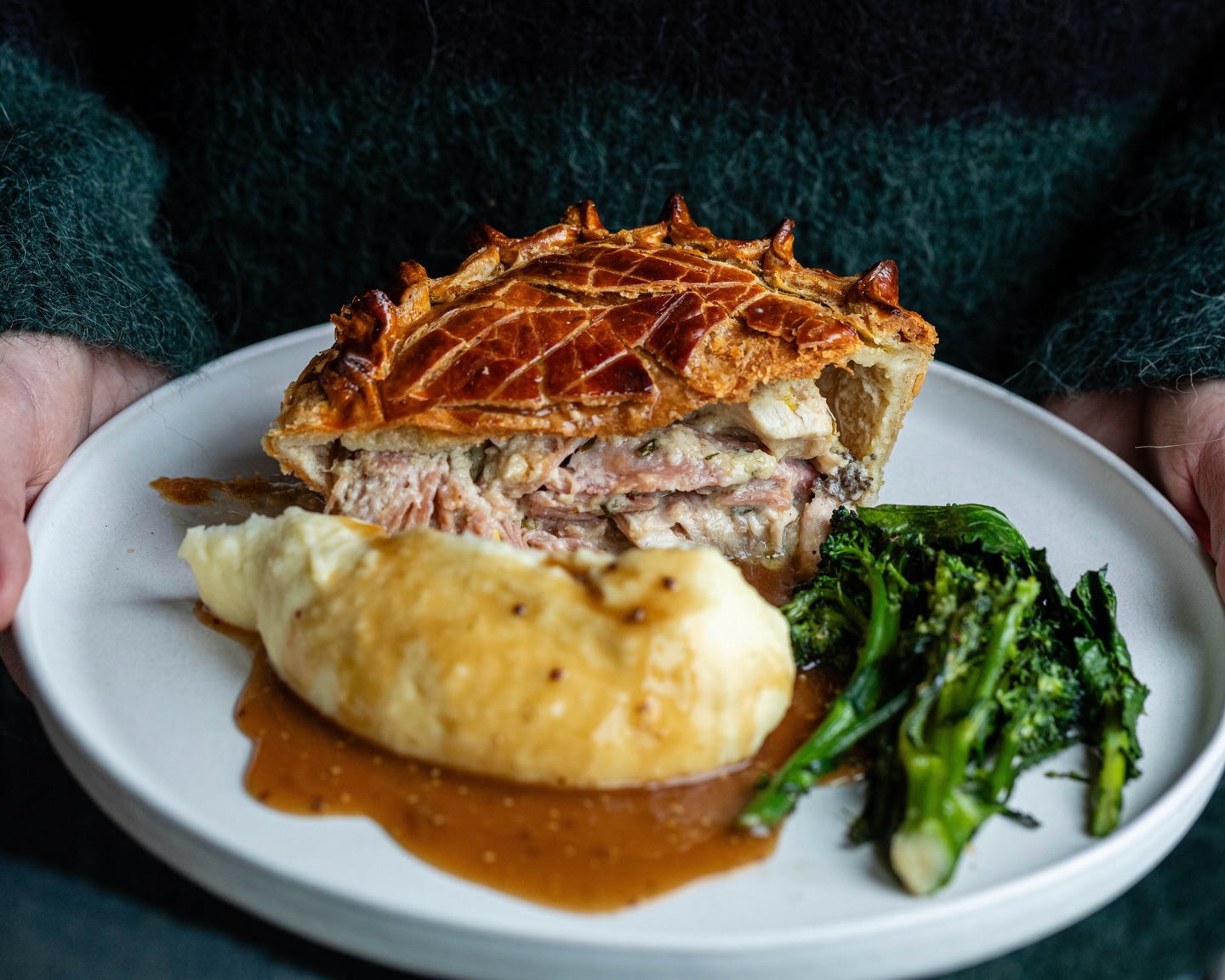 British Pie Week, apparently.
We do not usually pay much attention to themed food weeks. We prefer to make and sell things when they feel right.
This year is different, thanks to our growing friendship with Yorkshire chef and pie obsessive Josh Whitehead, and his excellent pie project, Finer Pleasures.
Josh started @finer_pleasures in 2023 to make pies the way they should be made. Proper fillings, local meat and traditional methods.
So we thought we would join in.
The pie is a classic. Chicken, ham, leek and mushroom.
Brined chicken, smoked ham hock and a rich velouté finished with herbs, mustard and chestnut mushrooms or leeks.
A proper pie.
Available this week while they last.